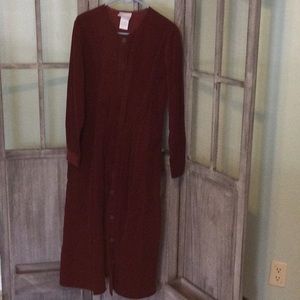 Blair Burgundy corduroy long dress